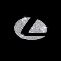 Wholesale Car styling Accessories for Lexus es es200 es300 nx nx200 Car steering wheel logo Emblem Zinc alloy diamond decoration stickers