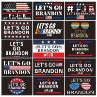 Wholesale DHL New Let s go Brandon Trump Election Flag Double Sided Presidential Flags cm