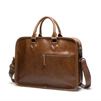 Wholesale Office Documents Business Laptop Bags Men Messenger A4 Mens Leather Luxury Shoulder Vintage Handbag Bag Briefcases For Simple Lvdts