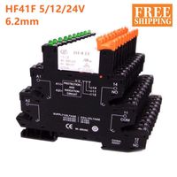 Wholesale Smart Home Control HF41F ZS ZS V V V A CO Slim Relay Mount On Screw Socket With LED And Protection Circuit VDC AC Wafer