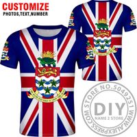Wholesale CAYMAN t shirt diy free custom made name number cym country t shirt nation flag ky black college print photo island clothes X0602