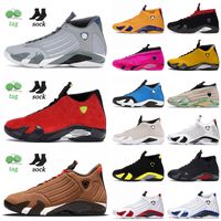 Wholesale 14 s XIV Mens Basketball Shoes Arrival Jumpman Sneakers Wolf Grey Winterized Desert Sand Hyper Royal Candy Cane Thunder Sneakers Trainers Air Jorden