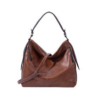Wholesale Popular Europe and America in Designer Shoulder Bag Crossbody Bags Handbags Totes Solid Color Various Styles New Fashion Retro Pu Leather Brown