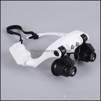 Wholesale Loupes Magnifiers Jewelry Tools Equipment Lens X X X X Spectacles Eye Glasses Led Lamp Magnifier Loupe Jewellery Maintain Watch