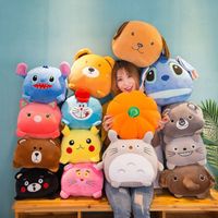 Wholesale 2021 new cartoon hand warming plush toy doll pillow lovely nap company seal