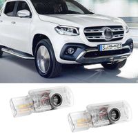 Wholesale 4 For Mercedes AMG Auto Logo Door Light Car Emblem Laser Projector Ghost Welcome Lamp for Benz W215 X164 W164 Class R GL ML
