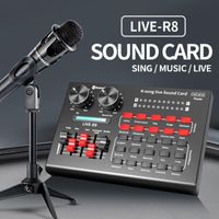 Wholesale R8 Bluetooth USB External Sound Card BM800 microphone recording microphone For PC Computer