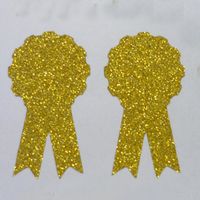 Wholesale Award ribbon gold glitter sparkle sticker label Envelope seals