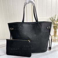 Wholesale Woman Shopping Bag Handbag Purse Tote High Quality Leather fashion shoulder blue Lining serial number date code