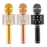 Wholesale WS Wireless Speaker Microphone Portable Karaoke Hifi Bluetooth Player WS858 For XS s ipad iphone Samsung Tablets PC PK Q7a14
