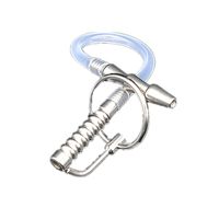 Wholesale Chastity Devices Super Long Urethral Catheter Sounds Dilator Penis Plug Silicone Tube Peehole Insert with Glans Rings Sex Toys for Men XCXA063