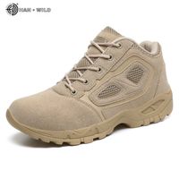 Wholesale Men Tactical Boots Army Boots Men s Military Desert Waterproof Lace Up Low Top Work Shoes Male Outdoor Ankle Boots