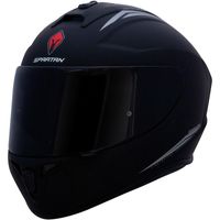 Wholesale Motorcycle Helmets Spartan Helmet DRAKEN SOLID A1 Matte BLACK SINGLE VISOR Sizes XS To XL