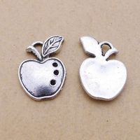 Wholesale 100pcs Apple Charms x20mm Antique Silver Zinc Alloy DIY Jewelry Making Pendant For Necklace Bracelet Earring A3087