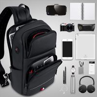 Wholesale Backpack Male Crossbody Bags For Fashion Shoulder USB Charging Messenger Sling Bag Chest Oxford Single Strap Pack