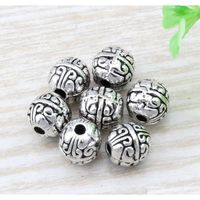 Wholesale Mic Antique Silver Alloy Exquisite Spacer Beads x8mm Fits European Style Charm Bra jllIOh yy_dhhome