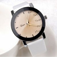 Wholesale Wristwatches Neutral Leisure Letters Wrist Watches Motion Simulation Of Electronic Quartz Watch Reloj Kol Saati Good looking F612
