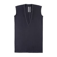 Wholesale RICK Dark RO OWENS ss Black Vest Mens Womens Designers T Shirts Loose Tees Tops Man S Casual Shirt Shorts Sleeve Clothes