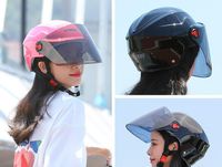 Wholesale Motorcycle Helmets Helmet Electric Car Men s And Women s Electromobile Summer Sunscreen Cute Four Seasons Universal Full Head Gray