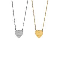 Wholesale Fashion k Gold Silver Heart Pendant Charms Necklace with Engraving Made in Italy g Jewellry