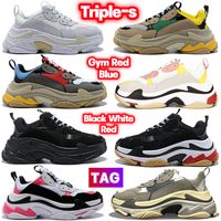 Wholesale Triple s Casual Shoes Beige Green Yellow Triple Black Pink White Mens Sneakers Grey Red Blue Women Trainers Breathable Height Increase Sneaker Trainer
