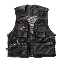 Wholesale Fashion Brand Vest Men Tactical Special Forces SWAT Director Fisherman Mesh Black Quick Drying Clothes