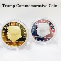Wholesale Trump Declaration Collection Coin Gift Donald Trumps Silver plated Commemorative Coins Crafts Currency