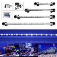 Wholesale EU US Plug RGB Remote Aquarium Fish Tank Waterproof SMD LED Bar Light Aquatic Lamp Submersible CM