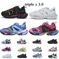 Wholesale Casual shoes Fashion Triple Track Release Tess S Purple Black Wine Red Paris Platform Sneaker Mens Women Grey Orange Yellow Low Top Lace Up Outdoor Chaussures