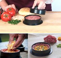 Wholesale Kitchen tool Round Shape burger Food Grade ABS Hamburger Meat Press Beef Grill Patty Maker Mold Mould