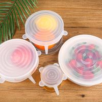 Wholesale Food Savers Storage Containers Fresh Keeping Cover Multifunctional Reusable Heat Resistant High Stretch Lid Vegetable Salad Wraps Seal Vac