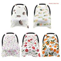 Wholesale Stroller Parts Accessories Muslin Car Seat Cover Baby Carseat Cotton Gauze Canopy Lightweight Breathable Carrier Tent For Boys Girls Showe