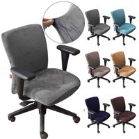 Wholesale Velvet Lift Computer Desk Chair Cover for Office Study Room Spandex Rotating Seat Case Removable Slipcovers
