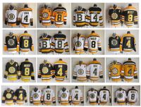 Wholesale Vintage Boston Bruins Jersey Bobby Orr Cam Neely Black White Yellow CCM Retro Hockey Jerseys Size