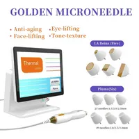 Wholesale Tixel fractional rf micro needle machine two handles with kinds of tips automatic microneedle age spot laser removal Equipment year warranty
