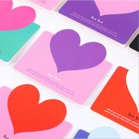 Wholesale 100pcs Valentine s Day Love Heart Three dimensional Folding Cute Greeting Message Birthday Gift Holiday Card Envelope