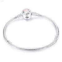 Wholesale 925 Silver Sterling High Quality Snake Exquisite Chain Panning Bracelet Suits Charm Women Diy Jewelry Making