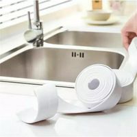 Wholesale 3 mx38mm Bathroom Shower Sink Bath Sealing Strip Tape White PVC Self Adhesive Wall Stickers Waterproof Wall Sticker for Kitchen S2