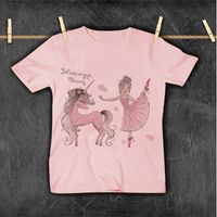 Wholesale 10 pieces package Unicorn boys and girls short sleeve T shirt cartoon printed clothing birthday party m