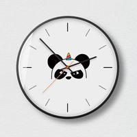 Wholesale Wall Clocks Cartoon Silent Metal Circular Adornment Clock Is Contemporary Extremely Contracted Style Baked Lacquer Craft Lives In LifeO59
