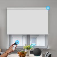 Wholesale Smart Control mm Wi Fi Motor Electric Roller Blinds Compatible with Google Alexa Voice Customized Size Motorized Shades