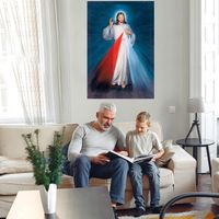 Wholesale JESUS CHRIST PORTRAIT Large Oil Painting On Canvas Home Decor Handpainted HD Print Wall Art Pictures Customization is acceptable