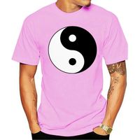 Wholesale Men s T Shirts Brand Clothing Fashion Yin And Yang Classic Chinese Yin Yang Symbol Fotl Ringer Or Baseball Tee Skate T Shirt