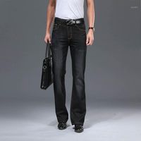 Wholesale Men s Jeans Loose Plus Size Big Flared Leg Cut Pants High Waist Designer Classic