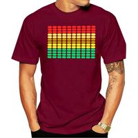 Wholesale Men s T Shirts Sound Activated Disco Rave Music Concert Party Dance Flash EL LED T shirt Gift Print T shirtHip Hop Tee Shirt ARRIVAL Tees