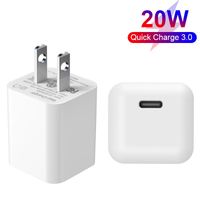 Wholesale Protable Small Size High Power W Charger USB C PD Adapter US Plug Passed ETL Good Selling on Amazon Quick Charging for iPhone Xiaomi Samsung