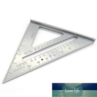 roofing tools 2022 - 7'' Aluminum Alloy Measuring Ruler Tri-Square Roofing Angle Protractor Trammel Measuring Tool for Carpenter Woodworking Gauges Factory price expert design Quality