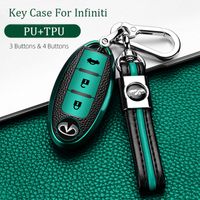 Wholesale Car Key Case Cover For Infiniti FX35 QX60 G35 G37 EX FX Q60 QX50 QX70 Smart Remote Keychain Key Chain FOB TPU PU Bag
