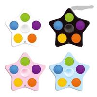 Wholesale Fidget star spinner toys sensory simple key ring kids boys gilrs decompression finger spinner push popet bubble poppers board game christmas gift ornament H927C2BT
