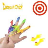 Wholesale Catapult Launch Turkey Fun and Tricky Slingshot Chick Practice Chicken Elastic Flying Finger Birds Sticky Toys Decompression toy